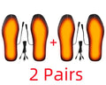 2/1 pair Electric USB Heated Shoe Insoles Warming Pad Feet Warmer Sock Pad Mat Winter Outdoor Sports Heating Insole Winter Warm