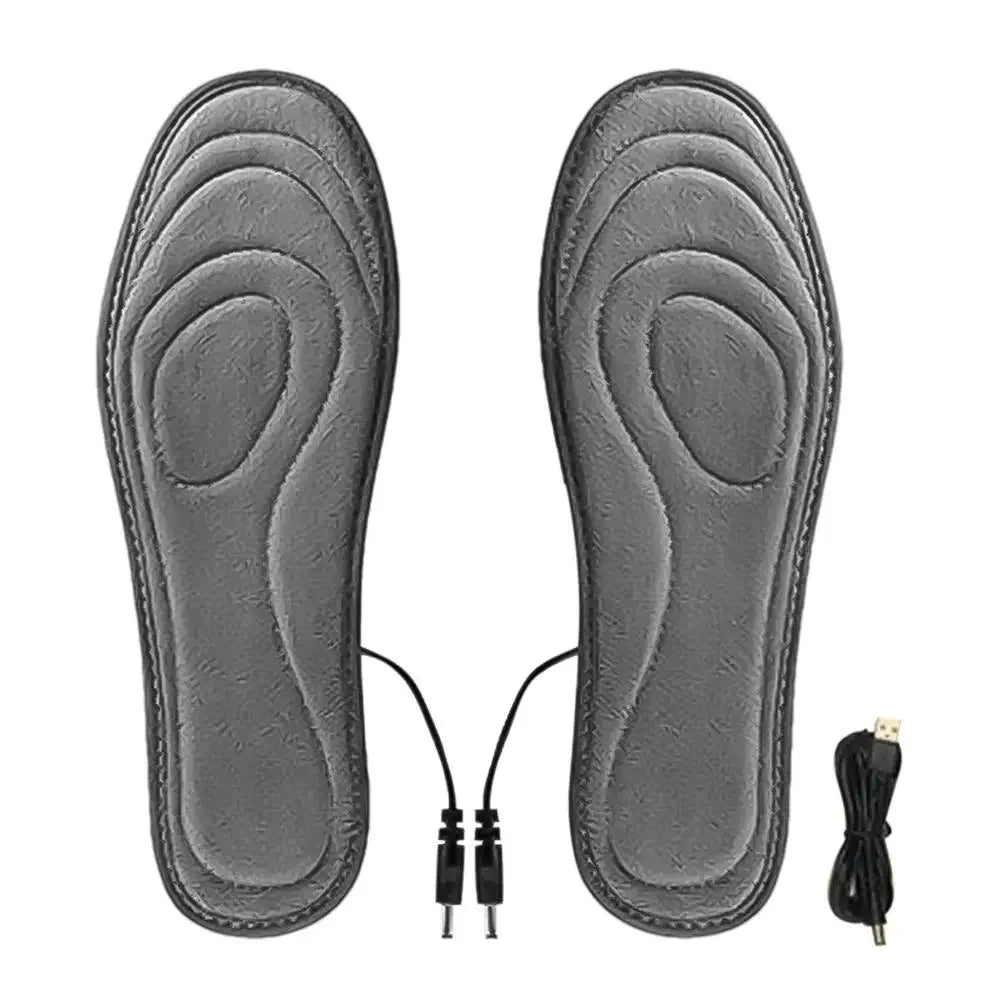 USB Heated Insoles Breathable Heating Insoles Foot Warmer Insoles Washable Warm Insoles  Men Women Hunting Camping Skiing