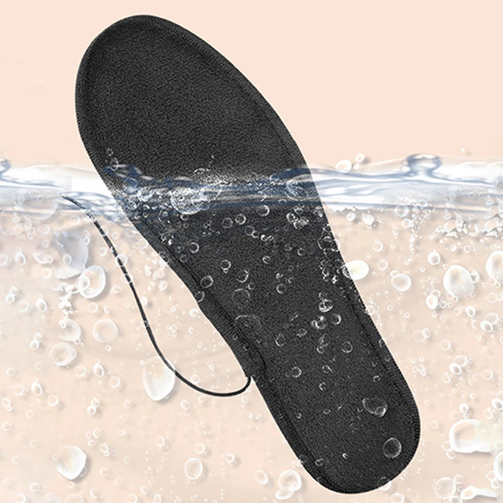 1 Pair USB Heated Shoe Insoles Electric Foot Warming Pad Feet Warmer Sock Pad Mat Winter Outdoor Sports Heating Insole Warm