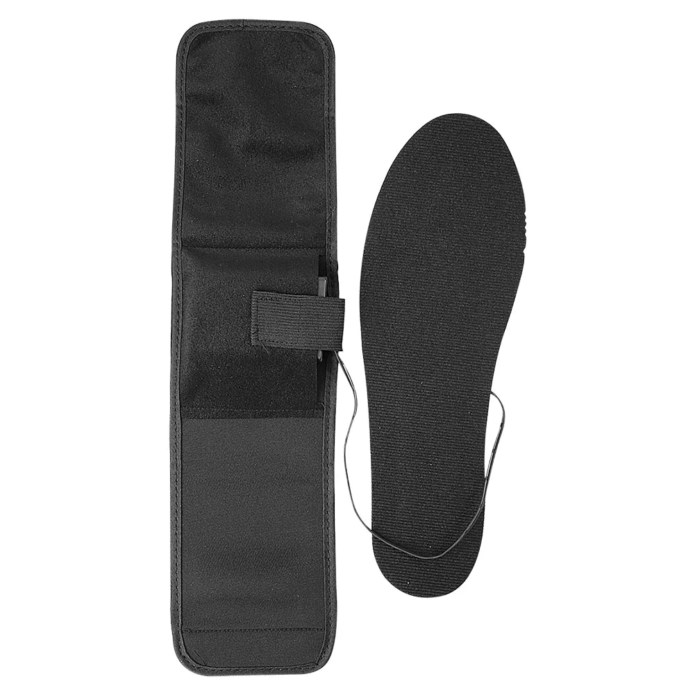 Electric Heated Insoles with Battery Box Winter Heating Insoles Reusable Outdoor Thermal Insoles for Outdoor Sports