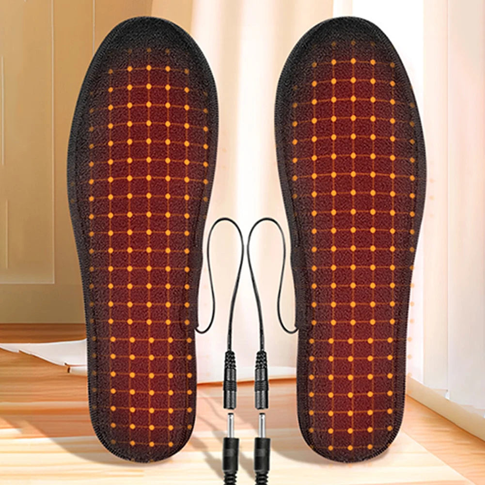 Electrically Heating Insoles Warm Thermal Insoles Foot Warmer Heating Shoe Pad for Women Men